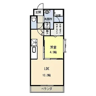 ソレイユSKII【205号室】の間取り