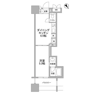 パークフラッツ横濱公園【5階】の間取り
