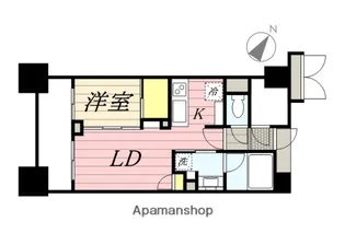 プレミスト横浜ポートサイド【4階】の間取り