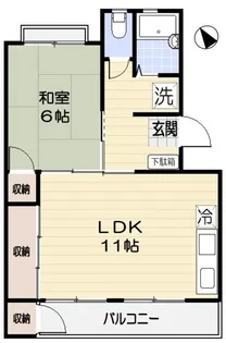 アベニュー原宿【1階】の間取り