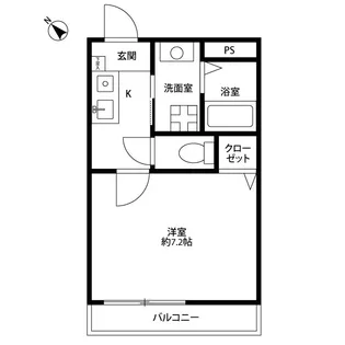 アンプルール フェール 上永谷【3階】の間取り