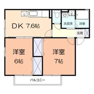 クレールA【2階】の間取り