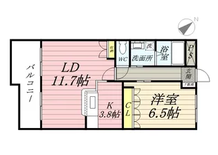 スカイヒルズ【4階】の間取り