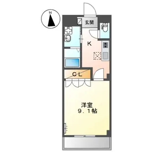 グランモンターニャ【1階】の間取り