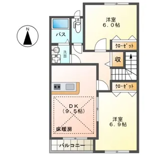 アランテ【00202号室】の間取り