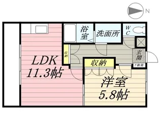 ストリーム湘南台【1階】の間取り