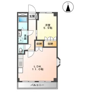 サンシャイン.B.江藤【3階】の間取り