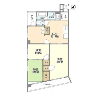 生麦第2マンション【4階】の間取り