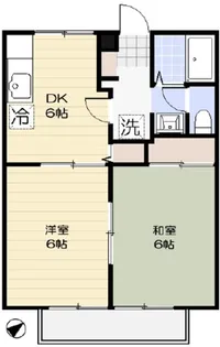ディアコート大蔵【1階】の間取り