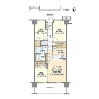 横濱山手テラス 弐番館【5階】の間取り