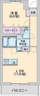 パラッツォ淵野辺Ⅲ【1階】の間取り