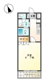 BLUE MOON【00202号室】の間取り