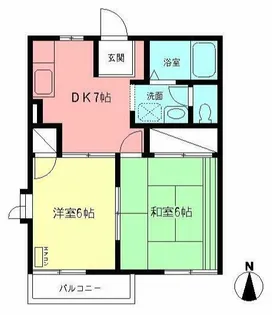 けやきハイツⅠ【2階】の間取り