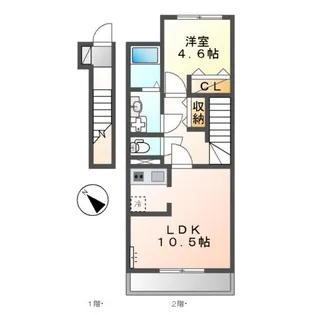 ルラーシュ【2階】の間取り