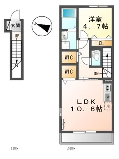 スターテラスセイラン【2階】の間取り