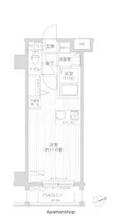 カーサ神明山田【3階】の間取り