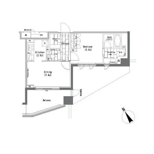ザ・パークハビオ横浜山手【2階】の間取り