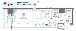 ZOOM横濱EAST【10階】の間取り