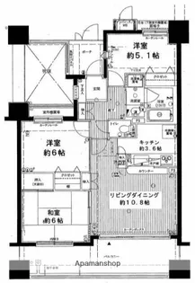 エクセル本厚木【7階】の間取り