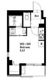 B’CASA YOKOHAMA【3階】の間取り