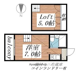 パンシオン 元住吉【2階】の間取り