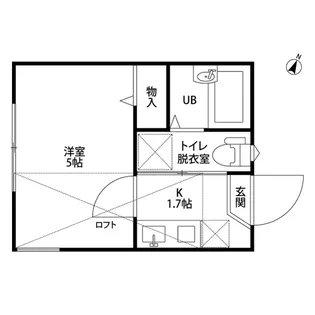 ディアコート篠原【1階】の間取り