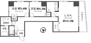 アムール【9階】の間取り