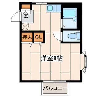 プラザグランドゥール【2階】の間取り