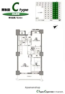 鶴見イーストリバー【5階】の間取り