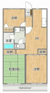 パークサイドマンション【3階】の間取り
