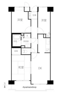 新横浜ガーデンコートAサイド【2階】の間取り