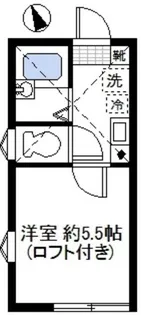 神奈川県川崎市中原区木月3丁目【アパート】の間取り