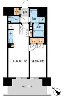 BLESS宮崎台【0107号室】の間取り