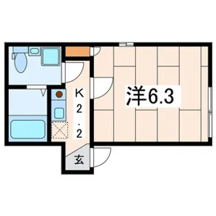 神奈川県横浜市神奈川区七島町【アパート】の間取り
