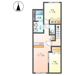 GRANDYⅡ【00202号室】の間取り