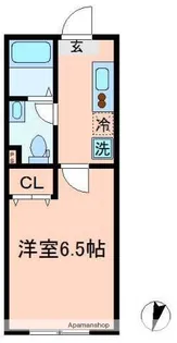 フェリシア横濱希望ヶ丘【2階】の間取り