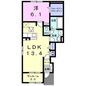 グラン・コリーヌ【1階】の間取り