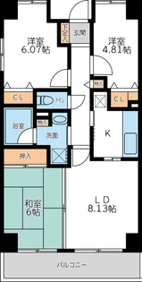 アーバンパーク市ヶ尾【3階】の間取り