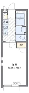 クレイノPOCKET PARK【1階】の間取り
