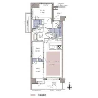 ディームス横濱青木町【9階】の間取り