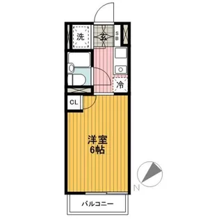 サンホワイト磯子【1階】の間取り