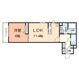 ドムスベルウッド【2階】の間取り