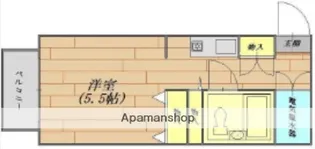 ベルハイツ座間【1階】の間取り