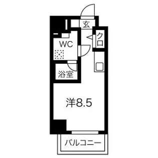 クラリッサ新川崎【14階】の間取り