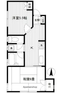 アミューズ磯子壱番館【1階】の間取り