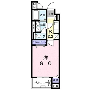 リズミン【4階】の間取り