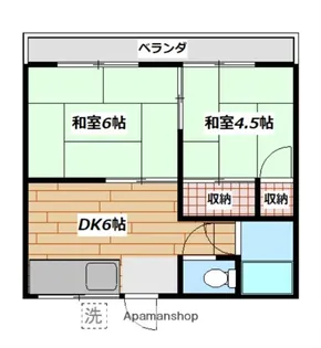 第一新栄荘【1階】の間取り