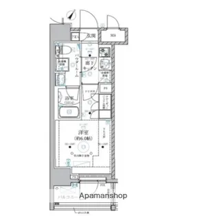 ベルグレード川崎AZ【11階】の間取り