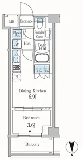 パークアクシス東蒲田【1階】の間取り