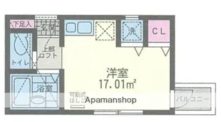 ヒルズ富岡【2階】の間取り